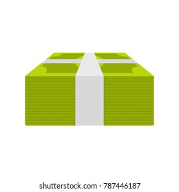 Investment money icon. Flat illustration of investment money vector icon isolated on white background