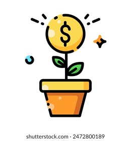 Investment money icon vector illustration