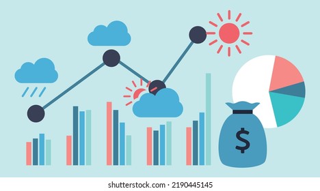 	
investment portfolio graph, all-weather portfolio vector graphic. financial chart growth.	
