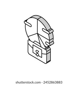 investment portfolio isometric icon vector. investment portfolio sign. isolated symbol illustration
