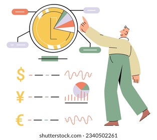 Investment profit growth, financial advisor or wealth management, make money to get rich or increase earning or income concept, businessman investor holds rising profit growth graph, analyzing diagram