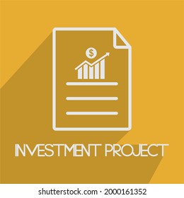 investment project icon , report data icon