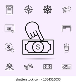 investment in projects icon. Universal set of web mix for website design and development, app development