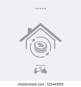Investment Property - Real Estate - Vector Web Icon