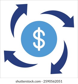 Investment Return Icon Element For Design