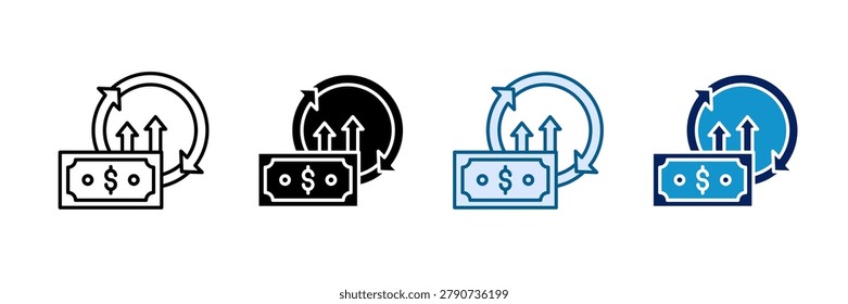 Investment Revaluation Icon Set Multiple Style Collection