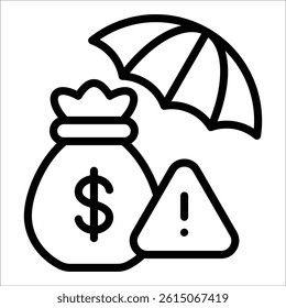 Investment Risk Icon Element For Design
