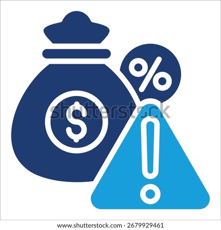 Investment Risk Icon Element For Design