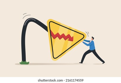 Investment risk. The volatility of the stock market or cryptocurrency. Economic inflationary crisis. Fed, funds, gold, oil, war. Stock market crisis warning sign