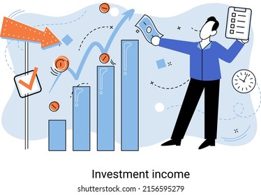 Investment Saving Money Finance Growth Business Stock Vector (Royalty ...