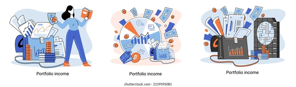 Investment, saving money and finance growth business concept metaphor. Analyzes charts and indicators of income growth. Investment income from securities and other non-commercial investments dividends