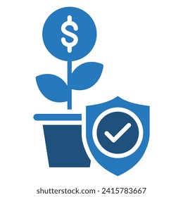 Investment Sentinel icon line vector illustration