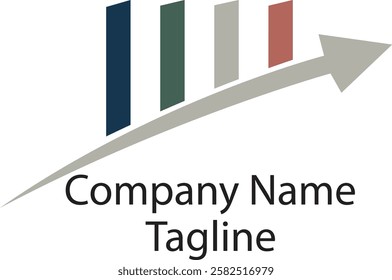 Investment simple vector logo design