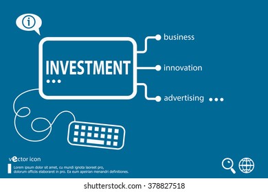 Investment strategy concept word cloud