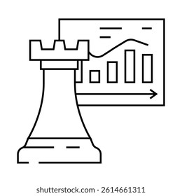 investment strategy financial advisor line icon vector. investment strategy financial advisor sign. isolated contour symbol black illustration