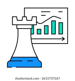 investment strategy financial advisor line icon vector. investment strategy financial advisor sign. isolated symbol illustration