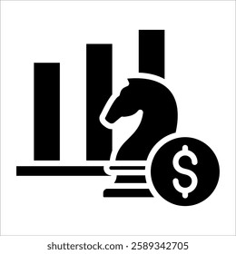 Investment Strategy Icon Element For Design