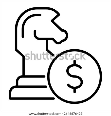 Investment Strategy icon vector illustration concept
