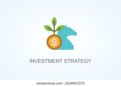 Investment Strategy Vector Or Logo Sign Symbol Illustration