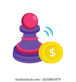 Investment Strategy Vector style icon. Eps 10 file