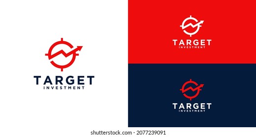 investment target logo design. logo for business, consulting, and finance