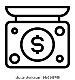 investment thin line vector icon
