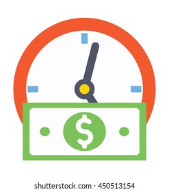 Investment Time Vector Icon