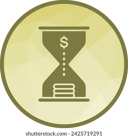 Imagen vectorial del icono de tiempo de inversión. Adecuado para aplicaciones móviles, aplicaciones web y medios de impresión.