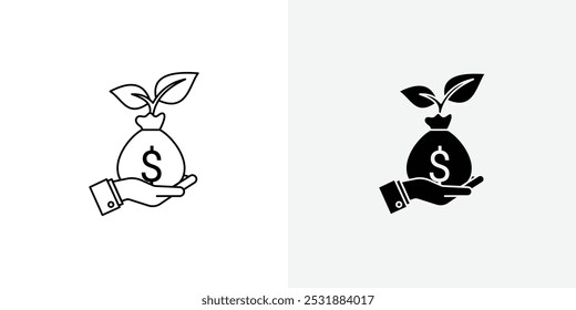 Investment vecor icon set. Stock vector illustrator. EPS 10