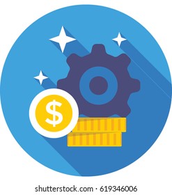 Icono del vector de inversión