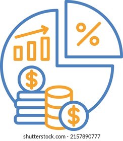 Investment vector icon. Can be used for printing, mobile and web applications.
