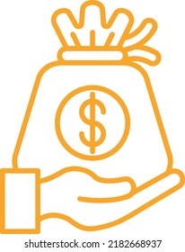 Investment vector icon. Can be used for printing, mobile and web applications.
