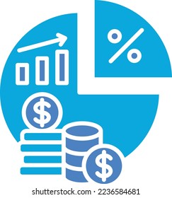 Investment vector icon. Can be used for printing, mobile and web applications.