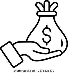 Investment vector icon. Can be used for printing, mobile and web applications.