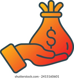 Investment vector icon. Can be used for printing, mobile and web applications.