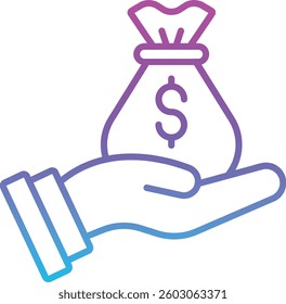 Investment vector icon. Can be used for printing, mobile and web applications.