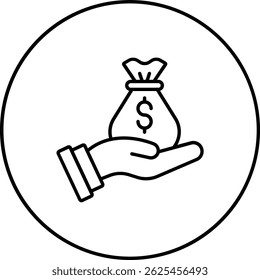 Investment vector icon. Can be used for printing, mobile and web applications.