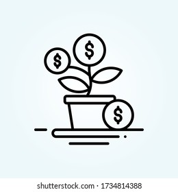 investment vector icon style illustration. Startup and new business symbol EPS 10