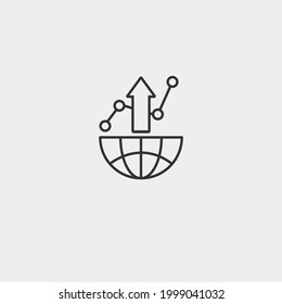 Icono de vector de inversión para web y diseño