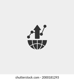 Investment vector icon for web and design