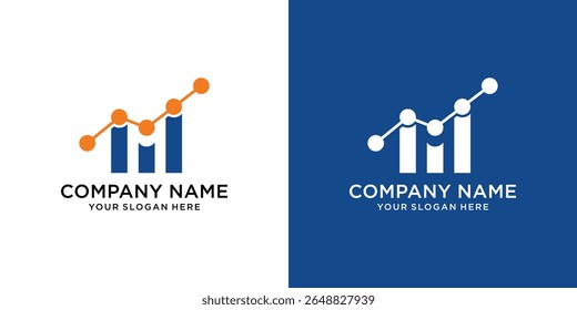 Investment Vector Logo Design Letter M. Business Accounting Logo Design Inspiration.