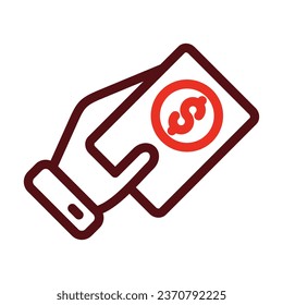 Iconos De Dos Colores De Línea Gruesa De Vector De Inversión Para Uso Personal Y Comercial.
