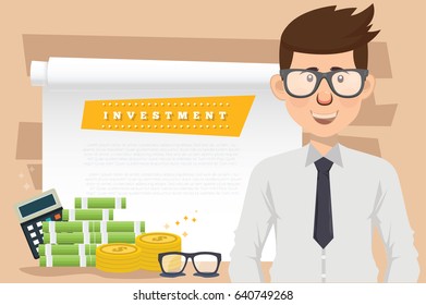 Investment,Businessman concept design