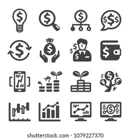 investment,finance icon set