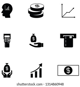 Investments icon set