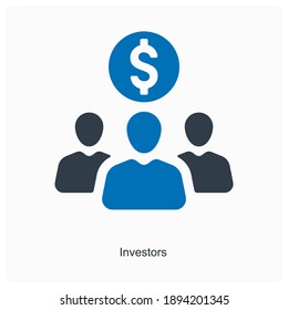 Investor Or Capital Providers Icon Concept