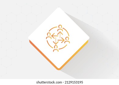 Diseño de vectores de iconos de conexión de inversor