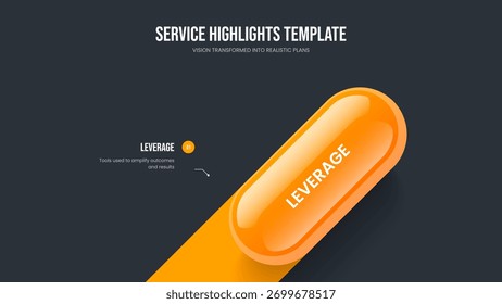 Investor Development One Step Infographic Presentation Layout. Marketing Planning Slide Design Vector Illustration. Product Insight 1 Option Diagram Slideshow Template.