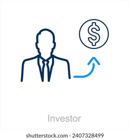 Investor and funding icon concept