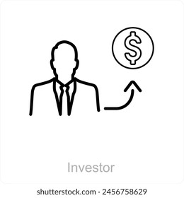 Investor and funding icon concept